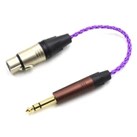 thouliess hifi 6 35mm 14 male to 4 pin xlr female balanced connector trs audio adapter cable 6 35mm to xlr silver plated