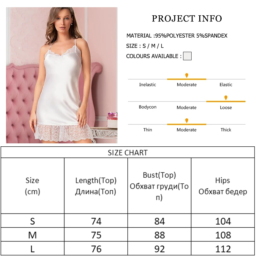 Пикантные платья Hiloc на бретельках женская пижама кружевная ночная рубашка в