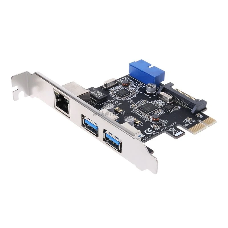 Usb 3 0 Ethernet адаптер порта концентратора 10/100/1000 Мбит/с PCI-E к RJ45 гигабитной сети LAN |