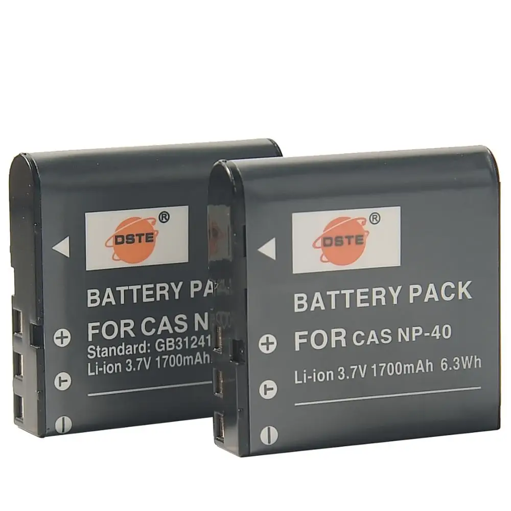 DSTE 2x NP 40 Батарея для объектива с оптическими зумом CASIO Exilim EX FC100 FC150 FC160S Z400 P505 P600 Z100