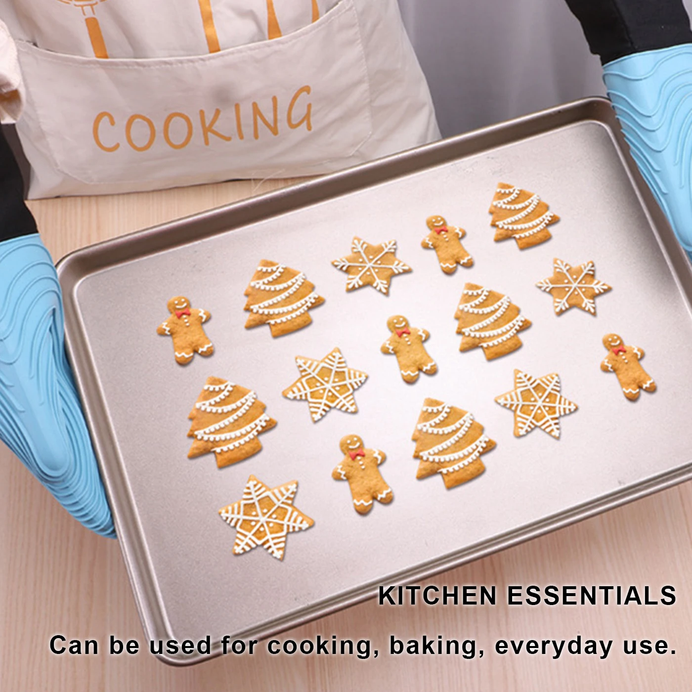 1 пара силиконовые перчатки для духовки и барбекю |