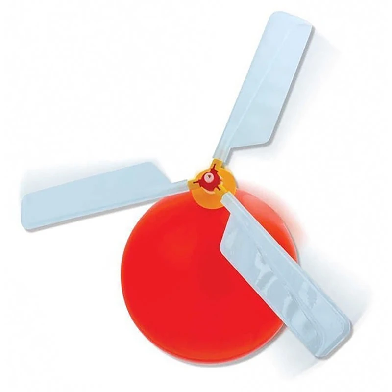 

10 Set Funny Balloon Helicopter Launcher Toys Balloon Powered Racers Inertial Power Stem Toy for Children's Day Gift