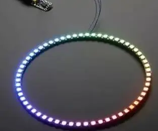 WS2812B DIY светодиодный Ring 8 12 16 24 60 бит Интеллектуальный полноцветный RGB WS2812 5050
