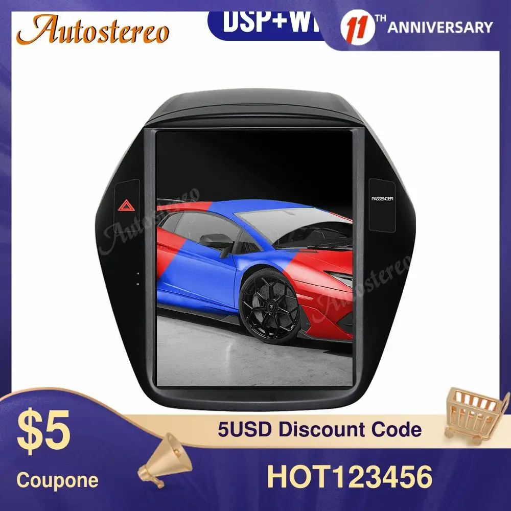 

4+128GB Android 9.0 For Hyundai IX35 2009-2016 Car GPS Navigation Stereo Headunit Multimedia Player Auto Radio Tape Recorder DSP