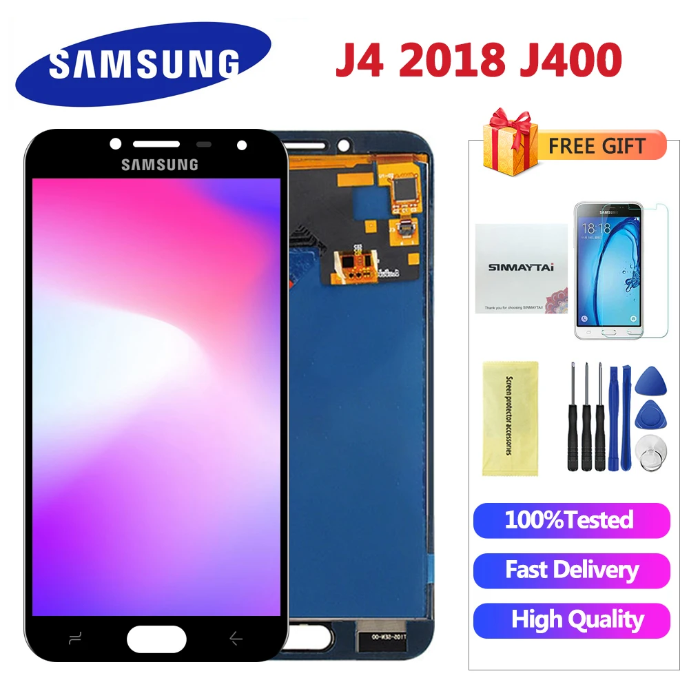ЖК-дисплей J400 с регулируемой яркостью для SAMSUNG Galaxy J4 J400F J400F/DS J400G/DS, сменный сенсорный экран 5,5 дюйма