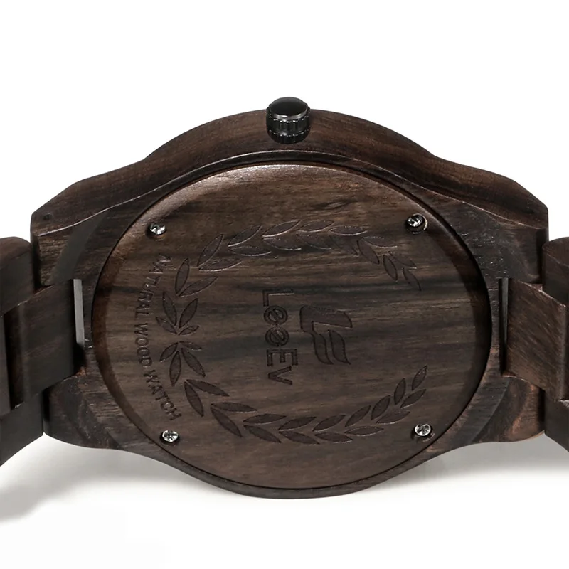 

Men's Wooden Watches Shi Ying Retro Wooden Leisure Watches Sandalwood Pattern Printing Men's Gift Box Packaging Gifts