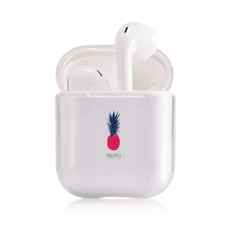 I200354 Мягкий милый чехол для наушников apple airpods, роскошные летние фрукты, ананас Airpods чехол в Bluetooth наушники аксессуары - Цвет: I200354