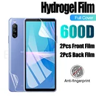 Передняя и задняя для Sony Xperia Pro 1 1III 5III 10Plus 10III защита для экрана полное покрытие мягкая защитная Гидрогелевая пленка не стекло