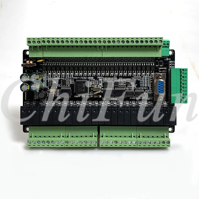 Высокоскоростная плата промышленного управления PLC FX3U 48MR/40MR 24 входа релейного