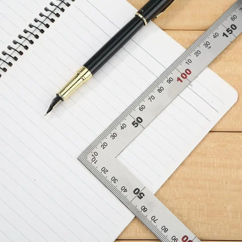 Горячая Распродажа линейка с прямым углом износостойкая металлическая шкала