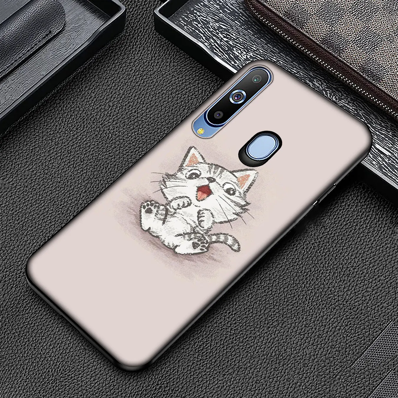 Мягкий силиконовый чехол YIMAOC Meow с мультяшным котом для Samsung Galaxy A51 A71 A81 A91 A41 A21 A11 A01