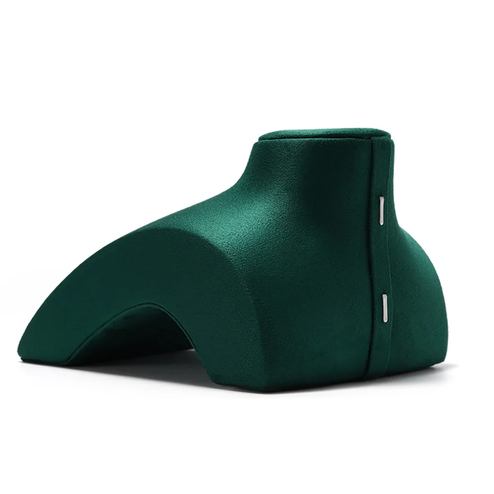 Pendant necklace display stand new imitation leather velvet horizontal jewelry display props spot wholesale can be customized