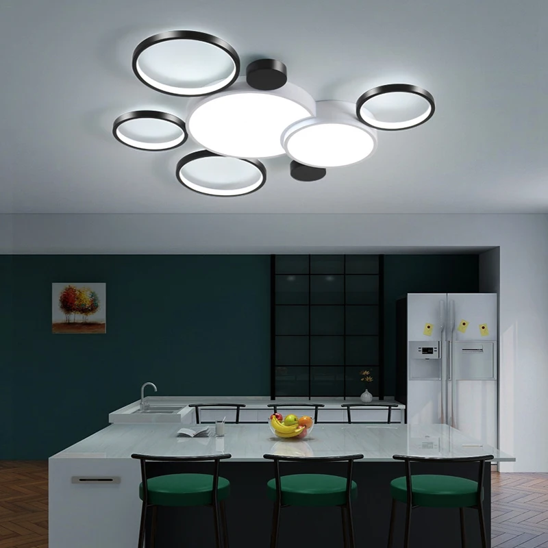 $53.25 Nordic LED Living Room Bedroom Ceiling Light Dining Room Kitchen Pendant Light With Remote Control Villa Light Dimmable Light