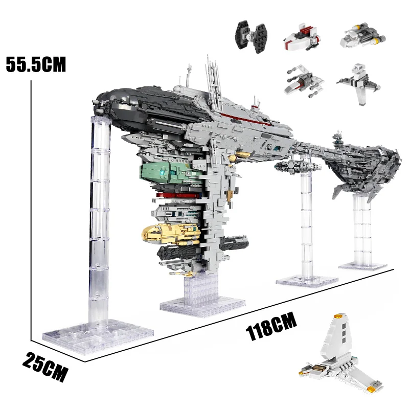 

Mould King 21001 MOC-5083 Building Blocks 05083 Nebulon Toy B Medical Frigate Model Assemble Bricks Kids Toys Christmas Gifts