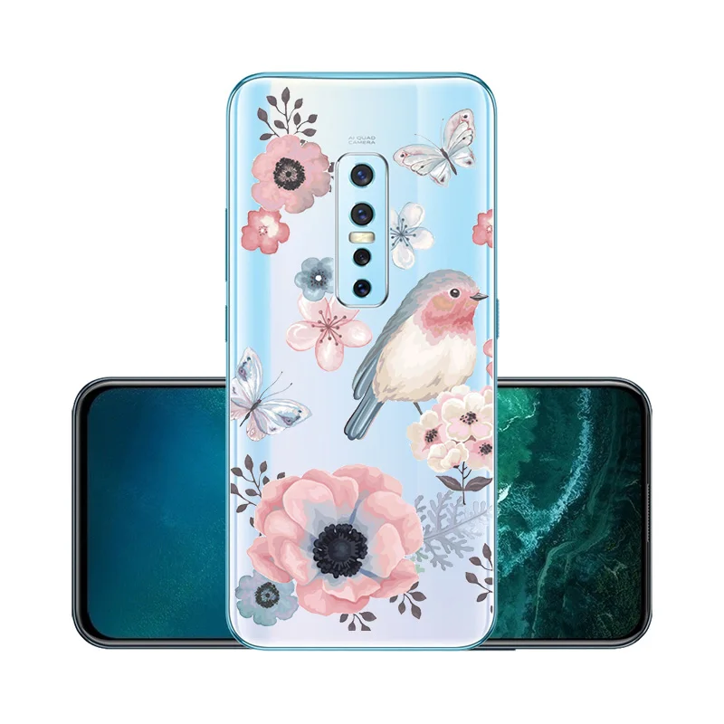 ДЛЯ Vivo V17 Pro Чехол прозрачный силиконовый мягкий ТПУ чехол для телефона NEX A S
