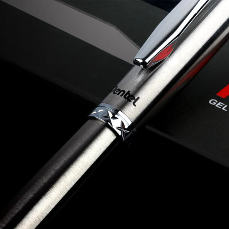 Гелевая ручка Pentel K600 0 7 мм металлическая высококлассная подарочная из