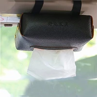 hanging car tissue box leather auto interior storage decoration for car accessories multi purpose vehicle decoration