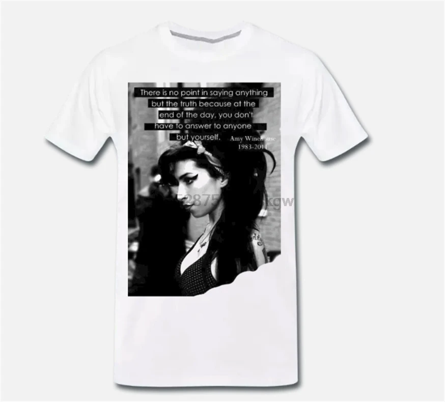 Футболка Maglia Amy Winehouse Back To Black Grande Voce Mito Quote 4 S M L Xl с принтом|Мужские футболки| |