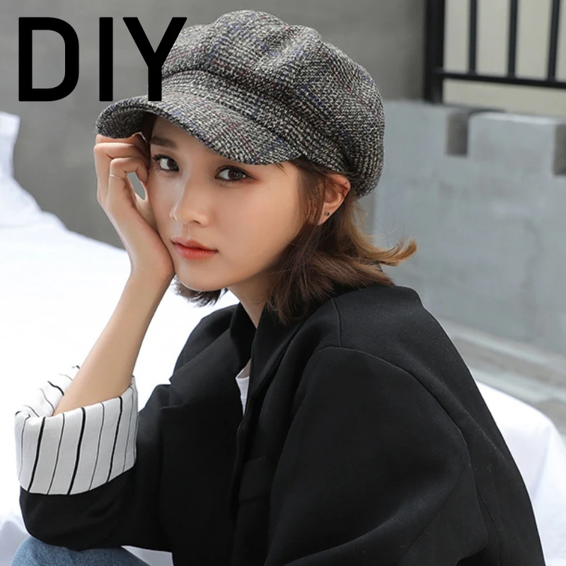 

2020 new navy beret fashion brand D letter fashion sunscreen hat outdoor all-match sun hat hat