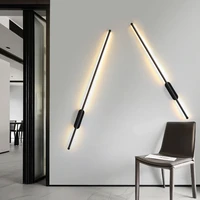 modern wall sconce led wall lamp indoor room decor corridor surface mounted wall light nordic luminaire 85 265v 60cm 80cm 100cm
