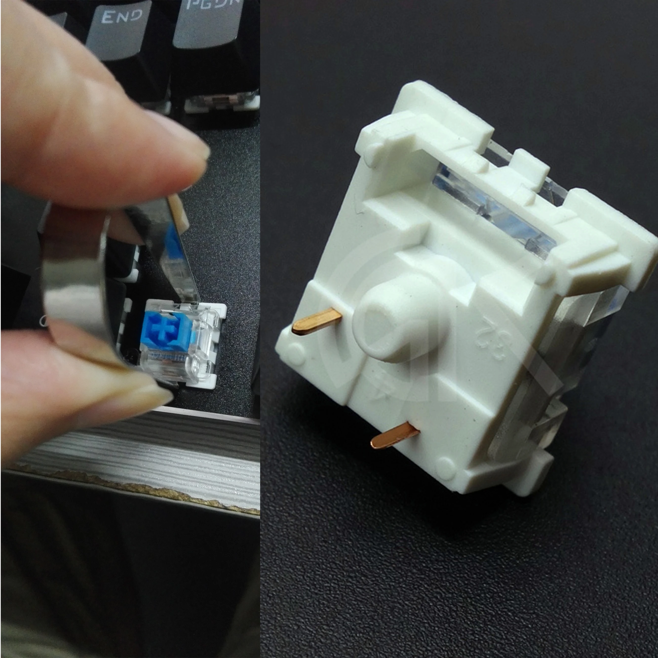 12 pcs Outemu переключатели MX стволовых Keyswitches синий переключатель для Механическая