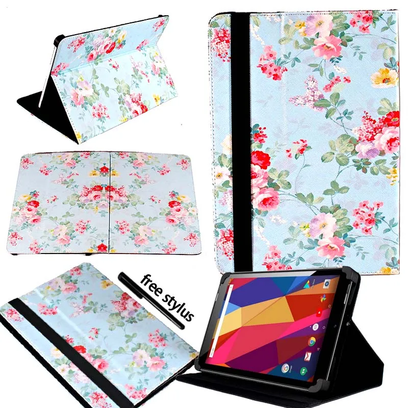 KK &amp LL для Argos Alba 10-дюймовый умный чехол-подставка планшета из искусственной кожи