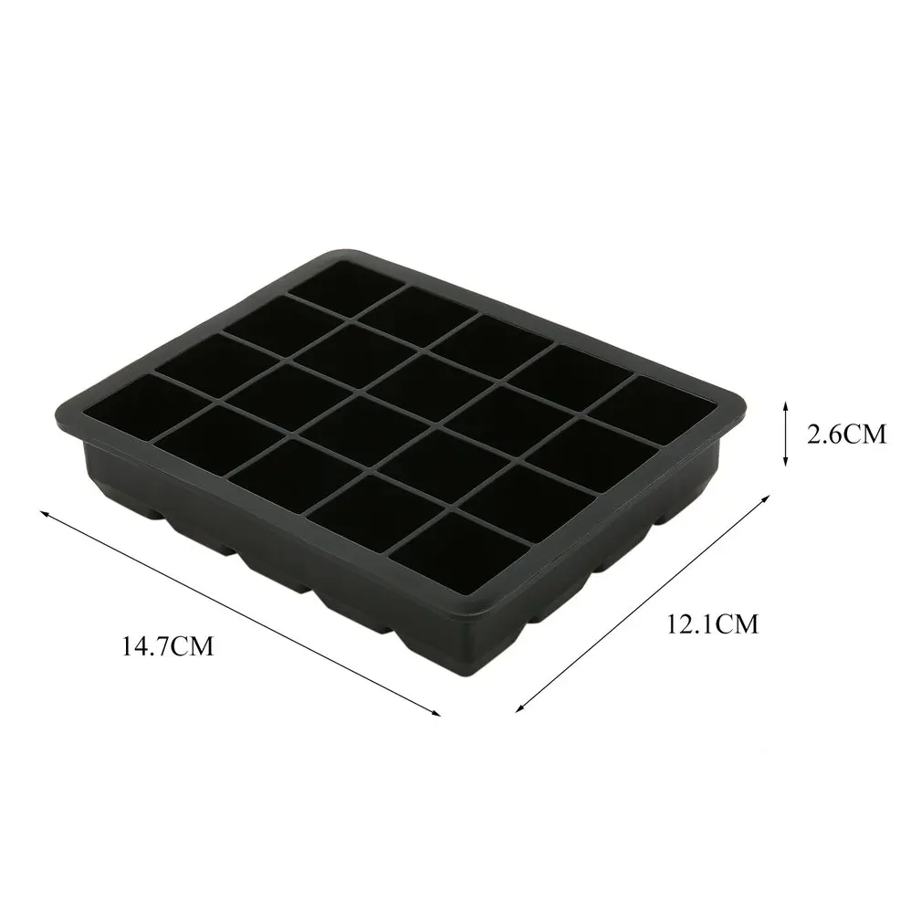 

Ice Cube Tray 20Grids Silicone Fruit Ice Cube Maker DIY Creative Small Ice Cube Mold Square Shape Kitchen Accessories