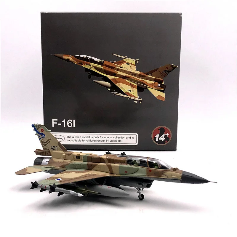 Новинка 1/72 масштабная военная модель игрушки IAF F-16I Soufa Fighter литой металлический