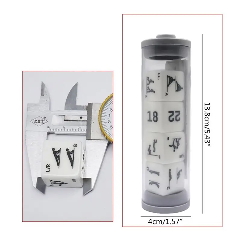 

4Pcs/Set Fitness Sports 6-Sided Cube Dice Exercise Workout Training Equipment