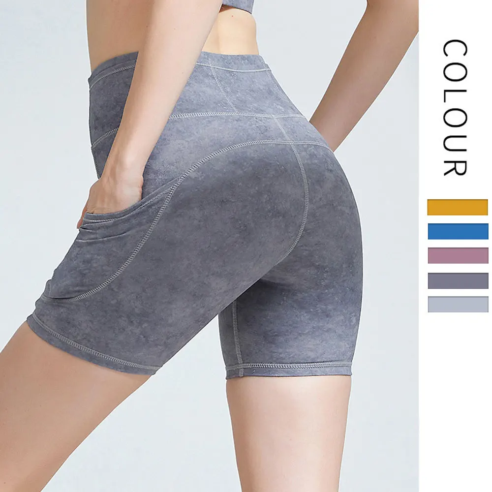 

Seamless Sports Shorts For Women Hip Push Up Leggings High Waist Gym Yoga Tummy Control Workout Fitness Shorts Pants Running
