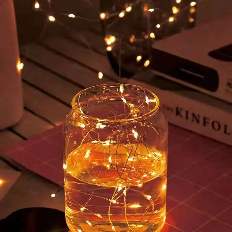 

Светодиодная гирлянда с мигающим светом по всему небу светильник декоративный светильник из медной проволоки для комнаты, подставка для ла...