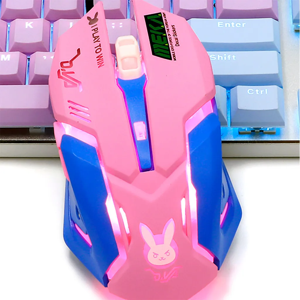 Игровая мышь Raton Ordenador с подсветкой, проводная мышь dpi, USB эргономичная геймерская мышь, профессиональные Мыши для ПК, компьютерная мышь, 19Sep