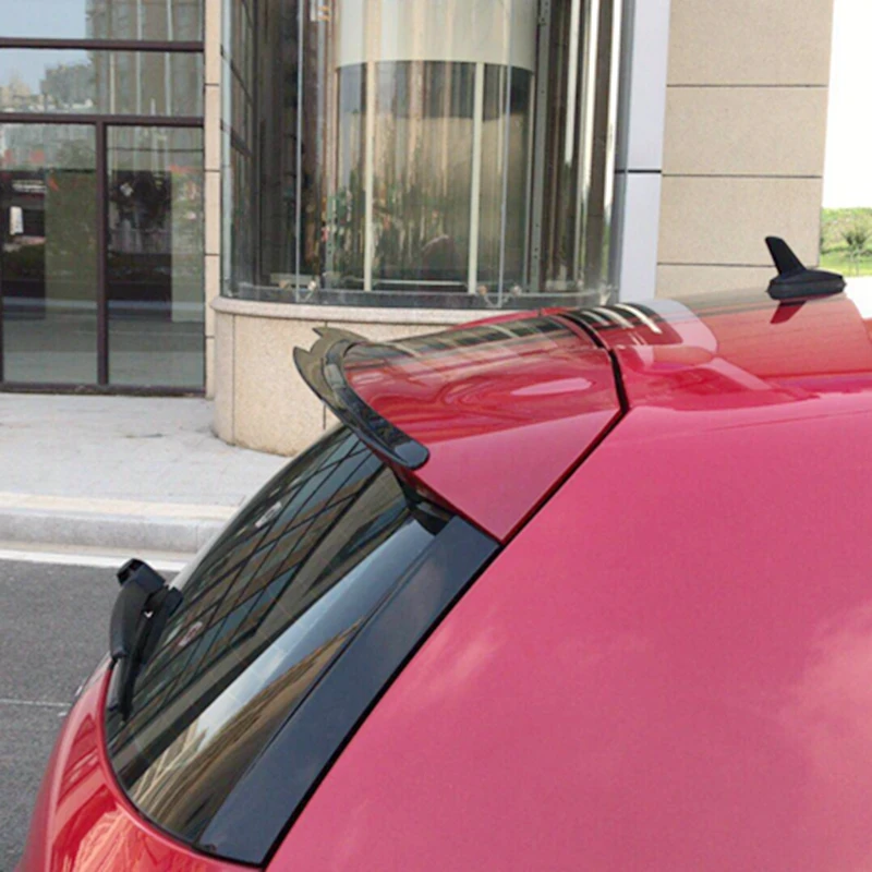 Автомобильный Стайлинг ABS пианино черный задний багажник спойлер подходит для