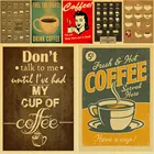 Постер из крафт-бумаги в стиле ретро для бара, кафе, кухни, кофе, современное винтажное украшение на стену, декор для паба, дома, гостиной
