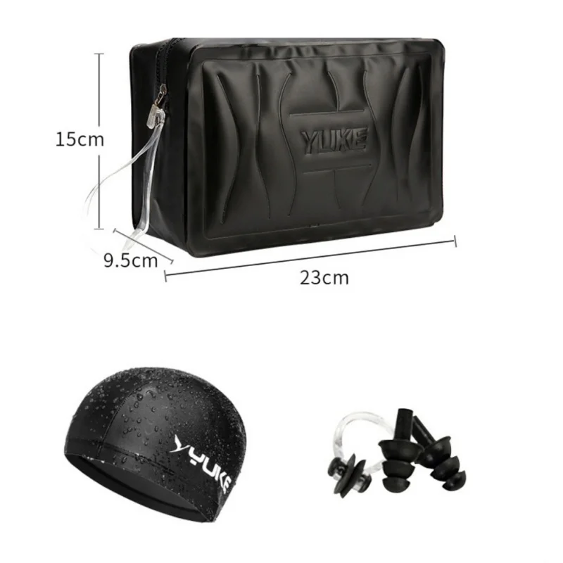 

Mens Quick-drying Swimming Trunks Plus Size Swimsuit Bathing Suit Beach Boxer Shorts Swiming Goggles Cap Carry Bag 5PCS