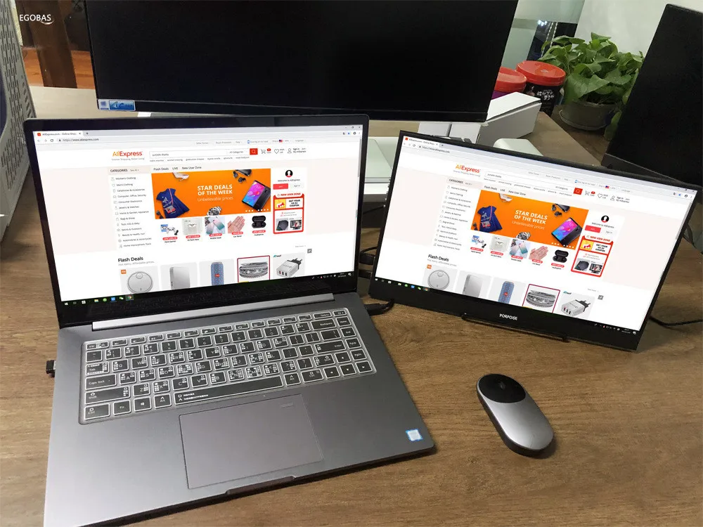 15," портативный монитор HDMI игровой светодиодный ips экран Поддержка Mini HDMI PC ноутбук, Xbox, переключатель PS4 монитор для PC Gamer