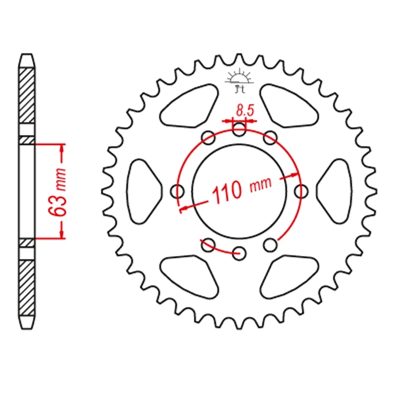 

48T/15T 520 Motorcycle Front Rear Sprocket for KTM 390 Duke 2013-2018 390 RC 2014-2018 390 RC R 2018