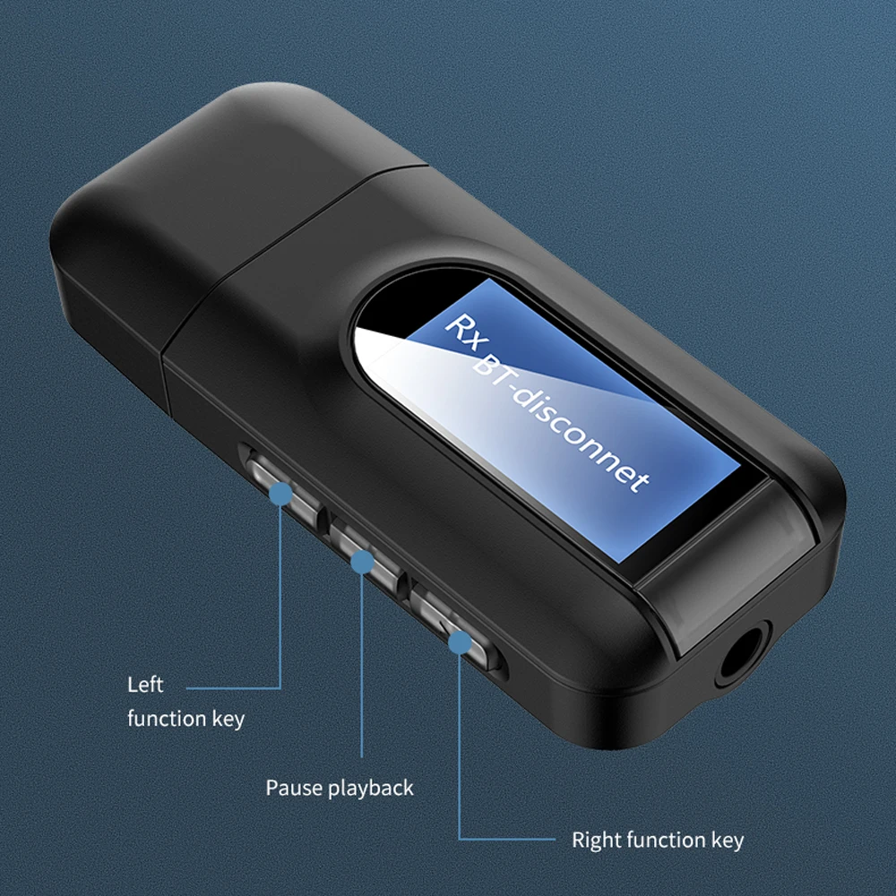 3 5 мм Aux беспроводной ЖК дисплей USB адаптер для дома ПК ТВ наушников автомобильный