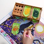 Инструменты для вышивки картин со стразами и Наборы дрель деревянный поднос, записная книжка, Штабелируемый Лоток Держатель башня для лотка, нанесите на DIY алмазная живопись
