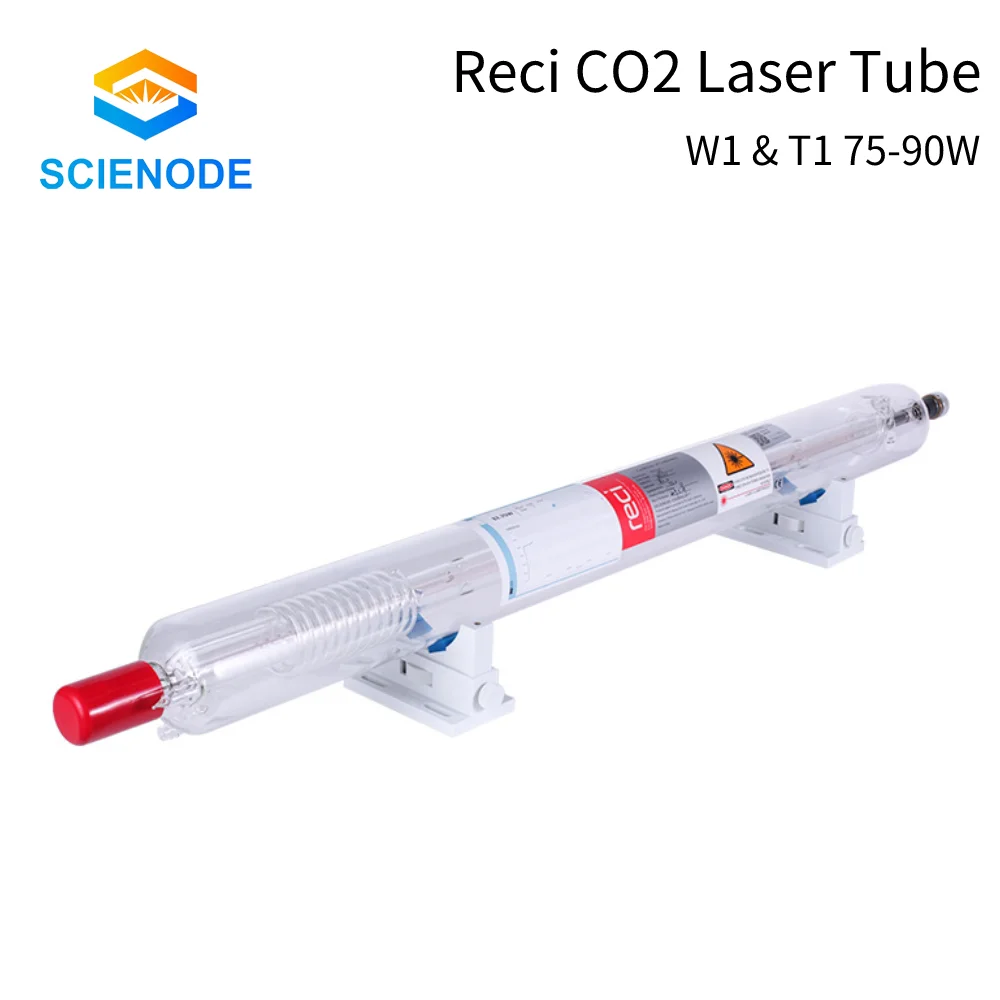 Scienode Reci W1 & T1 Co2 Glass Laser Tube 1100mm 80W 65W Glass Laser Lamp For CO2 Laser Engraving Cutting Machines W1&T1 75-90W enlarge