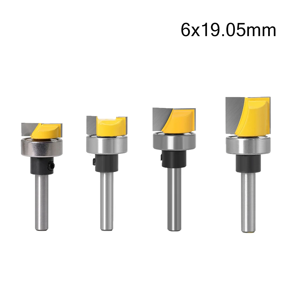 

1/4 шт. 6 мм хвостовик шаблон отделка фреза Нижняя очистка фрезеровка резак для деревообработки электроинструменты