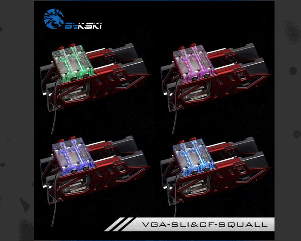Bykski VGA-SLI& CF-SQUALL, SLI/CF мосты водоблок, для видеокарты Cross Fire, L4-2way/L4-3way/L6-2way/L8-2way/L4-4way