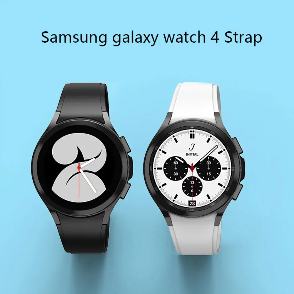 Ремешок силиконовый для Samsung Galaxy Watch 4 Classic Band 46 мм 42 спортивный сменный Браслет 44 40