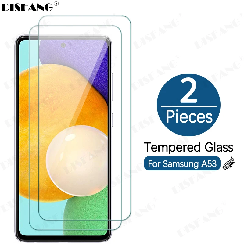 

1-2Pcs Toughened Glass For Samsung Sansung Samsumg Sumsung Galaxy A53 5G SM-A536U SM-A536U1 Clear Tempad Glass Shield Cases