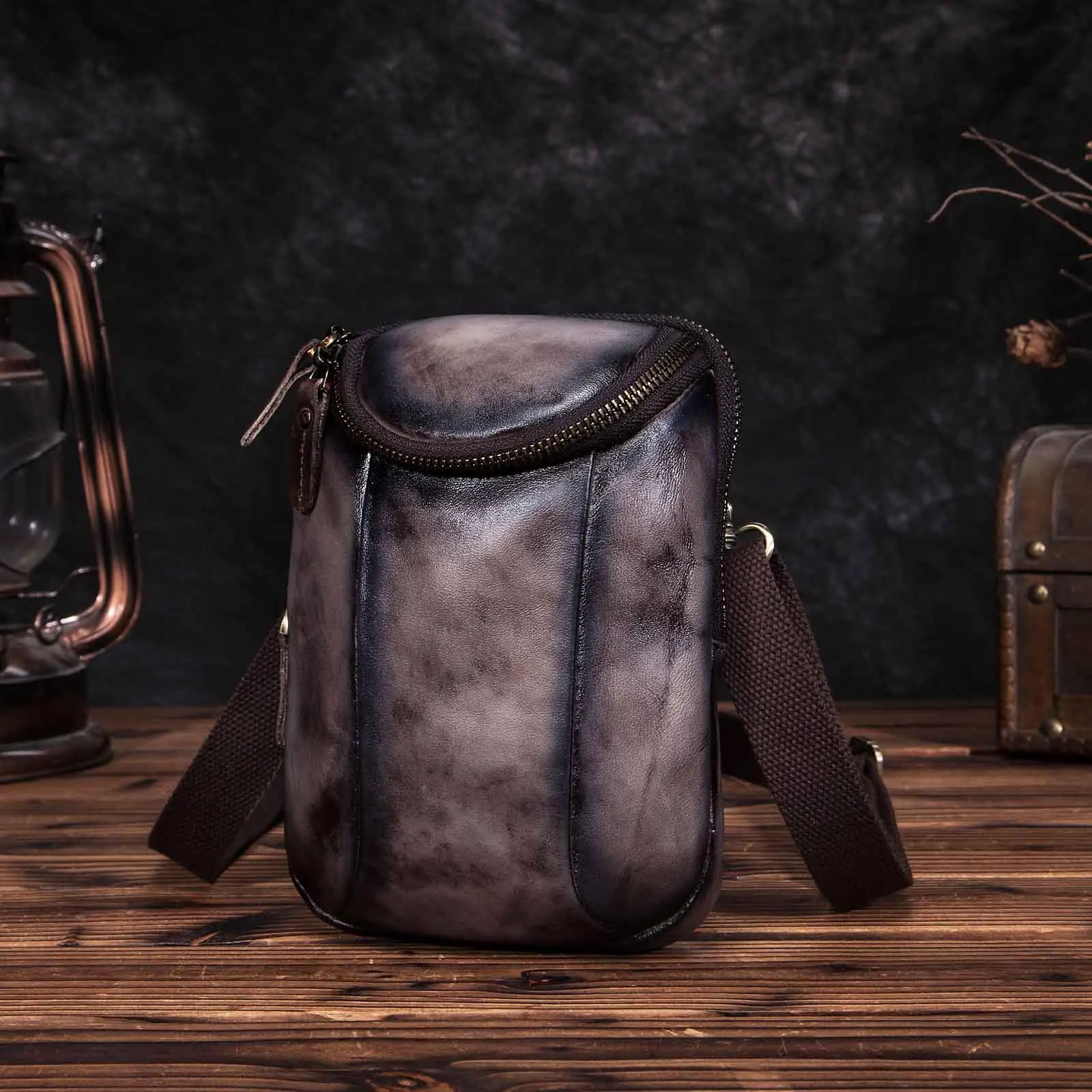 dark coffee Модная мужская кожаная многофункциональная сумка через плечо Mochila, дизайнерская сумка для сигарет, сумка для путешествий, поясная сумка с крючком, поясная сумка 611-25-d - Цвет: dark coffee