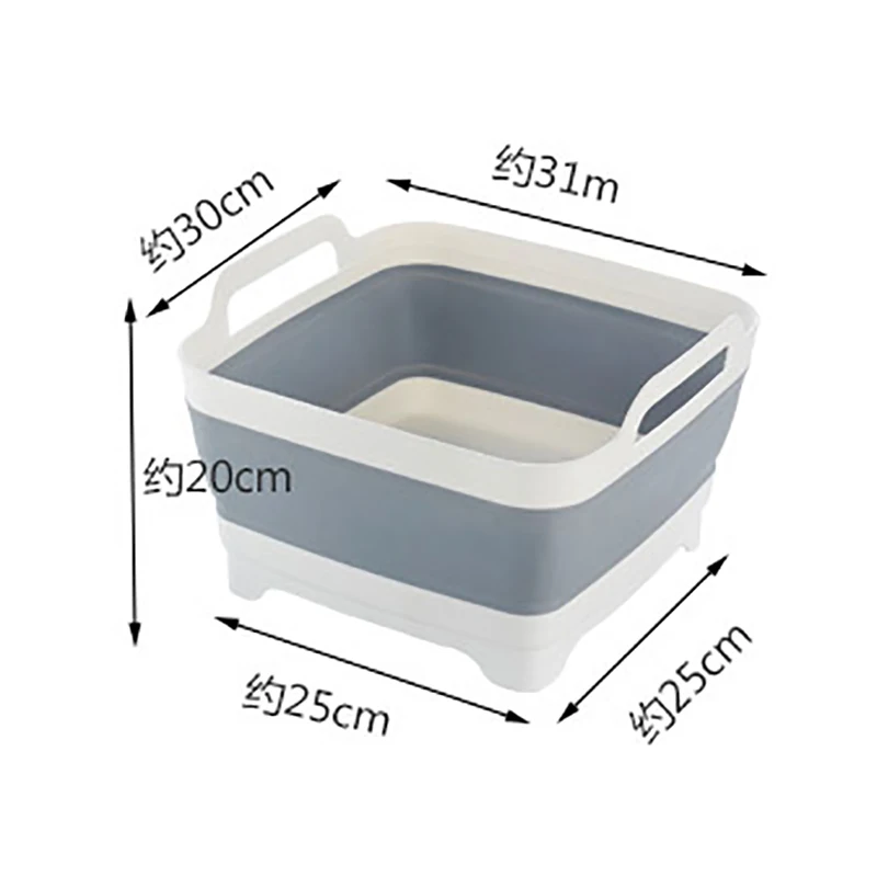 

Folding Sink Drain Basket Multifunctional Kitchen Washing Basket Thicken Fruit Vegetable Storage Basket Wall Hanging