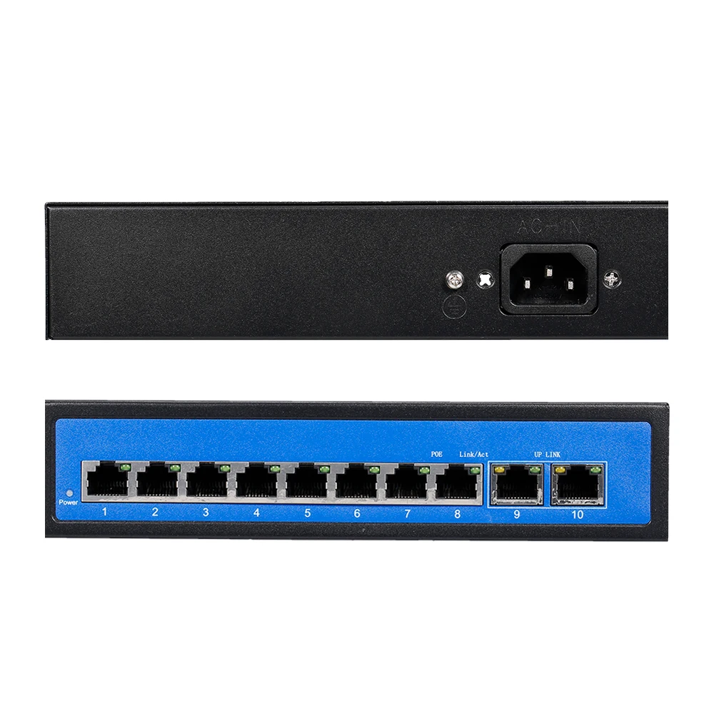 2 POE коммутатора 8 портов Ethernet Uplink Ethernet-порта 20 Гбит/с + ZWD-8 2BZKN-X для беспроводной