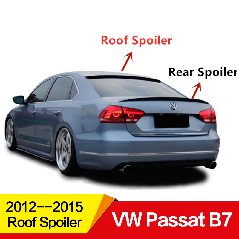 Использовать для Volkswagen passat спойлер на крышу VW B7 2012 13 14 15 лет ПУ пластиковые задние крыла на крышу спортивные аксессуары