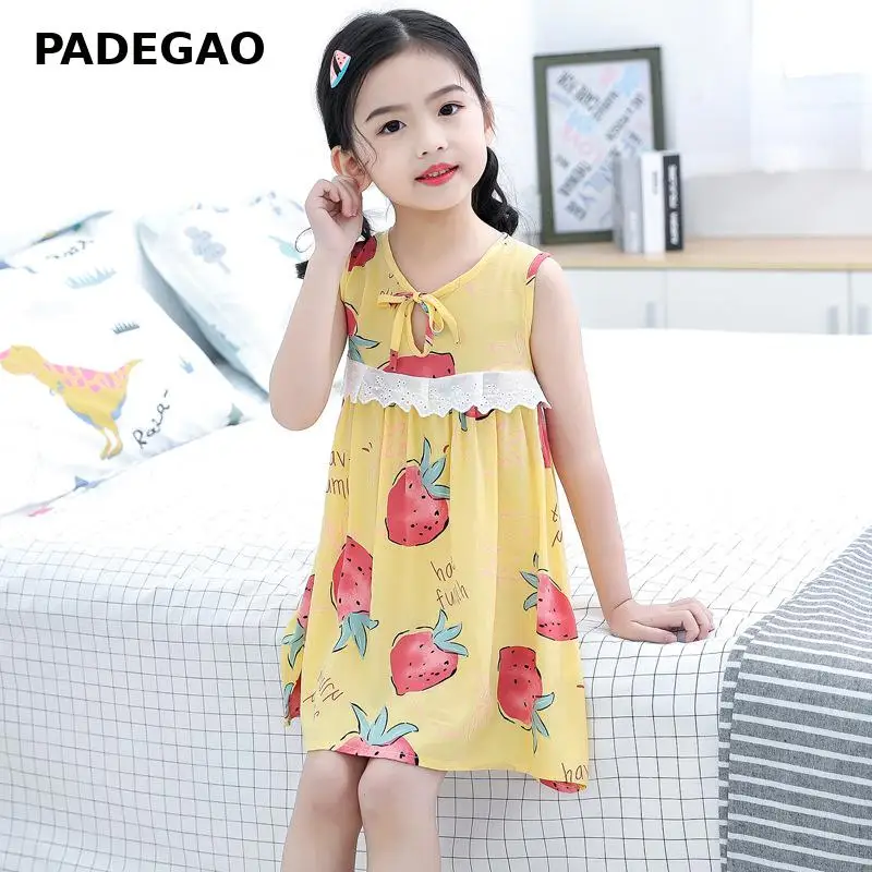 2020 платья для девочек летняя детская одежда детское платье принцессы без рукавов