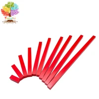 treeyear montessori red rods wooden red long sticks math rod toys kids educational early teaching%ef%bc%88family version%ef%bc%89